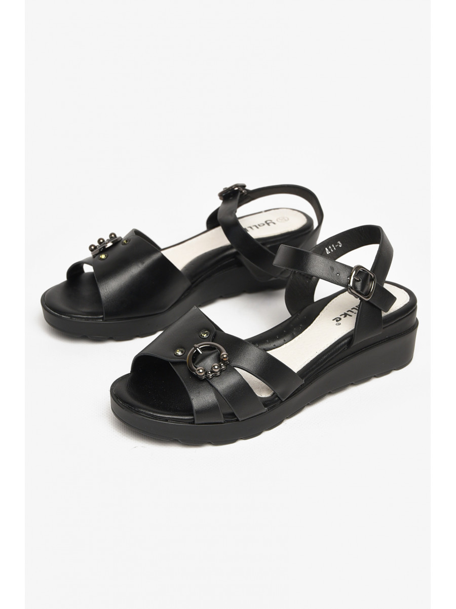 Босоніжки для дівчинки чорного кольору А11-3 213148C