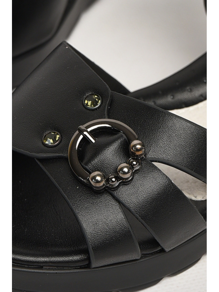 Босоніжки для дівчинки чорного кольору А11-3 213148C