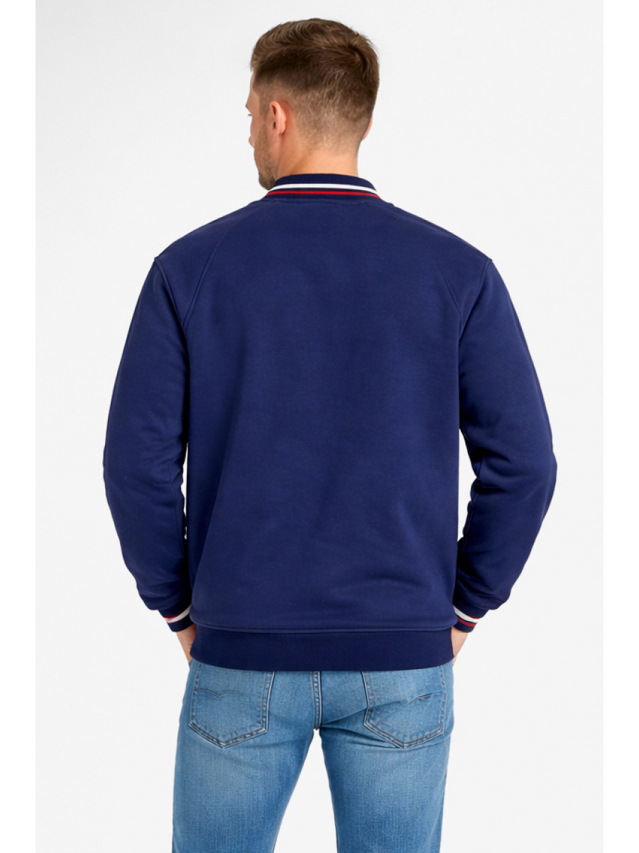 Бомбер мужской на флисе синего цвета Уценка 213150C