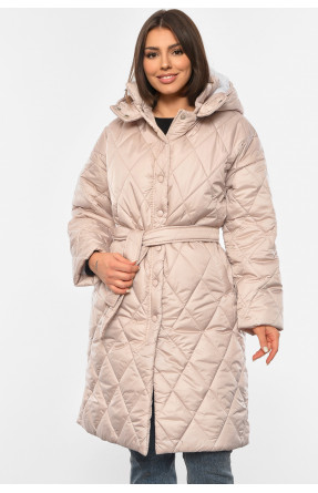 Куртка женская демисезонная бежевого цвета Уценка 8860 213151C
