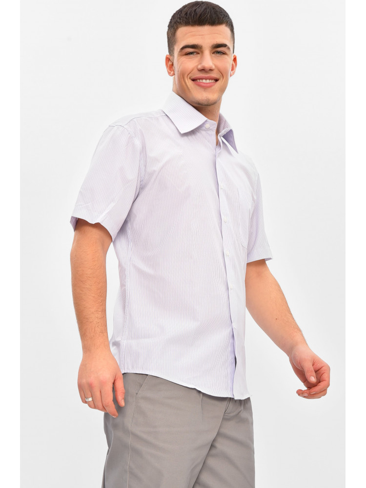 Сорочка чоловіча білого кольору з принтом Уцінка P0149 213158C