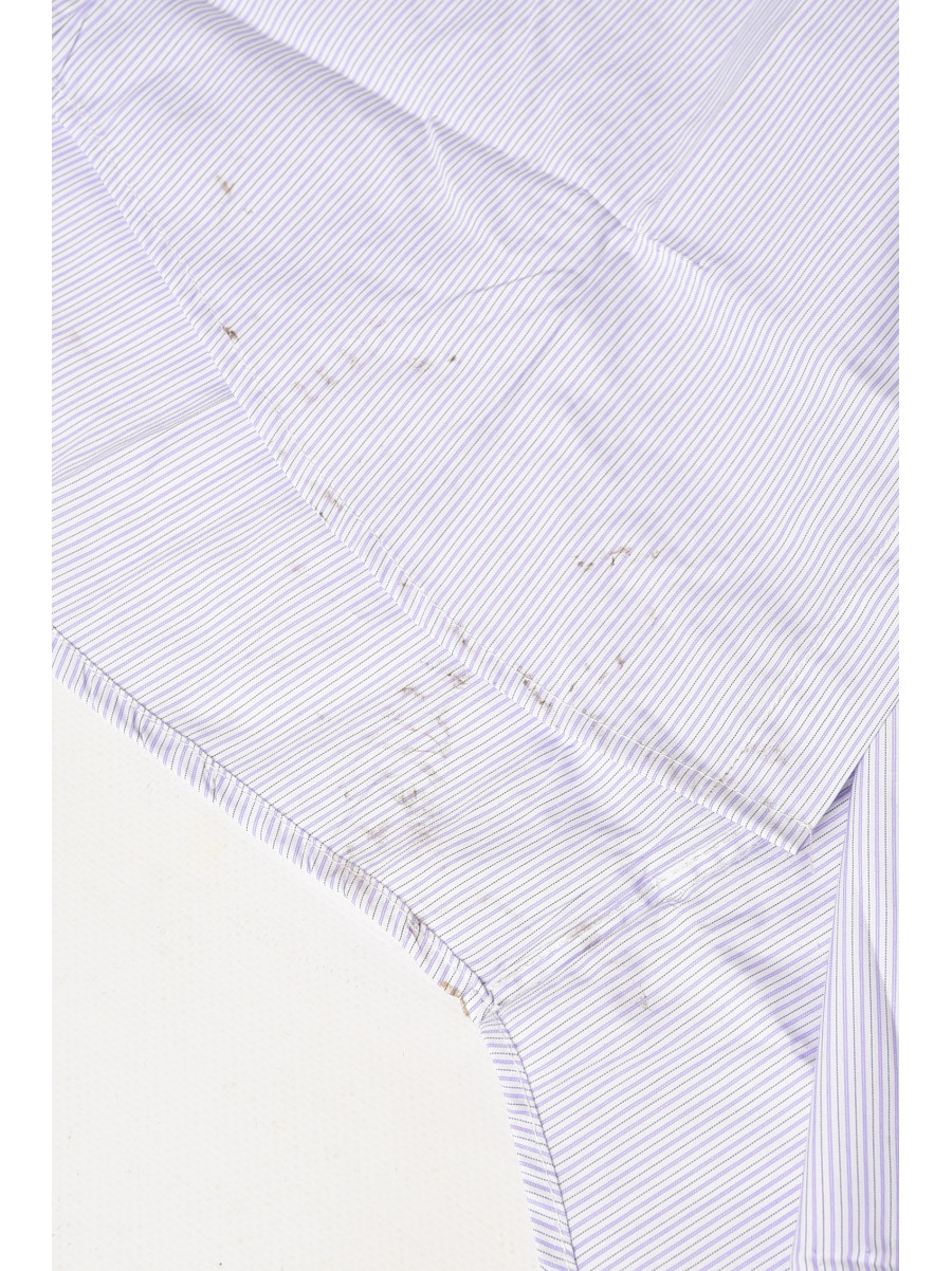 Сорочка чоловіча білого кольору з принтом Уцінка P0149 213158C