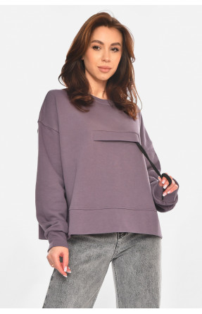 Кофта жіноча однотонна темно-фіолетового кольору 2331 213165C