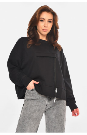 Кофта жіноча однотонна чорного кольору 2331 213166C
