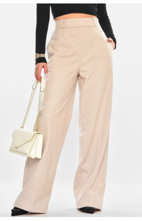 Брюки женские бежевого цвета с принтом 2306 213168C