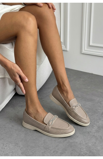 Туфли-лоферы женские серого цвета YS2115-8 213184C