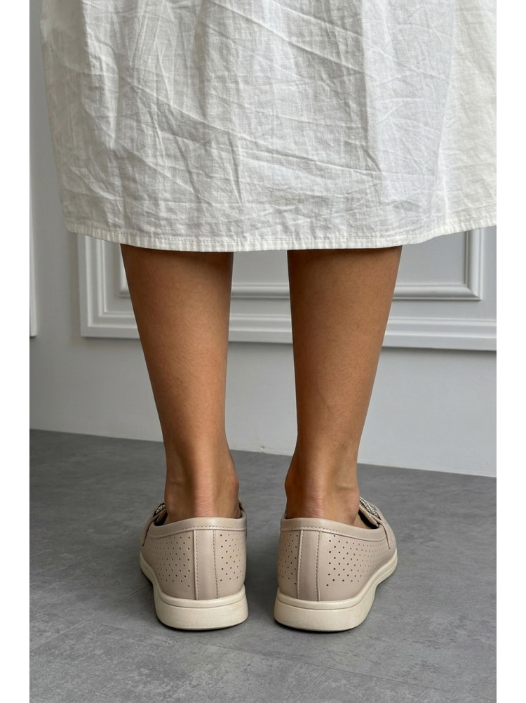 Туфли-лоферы женские серого цвета YS2115-8 213184C