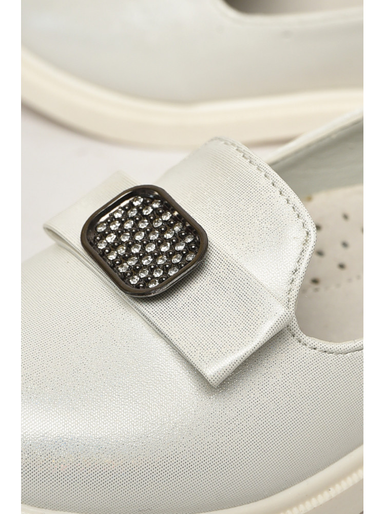 Туфли детские для девочки белого цвета 5581-1 213185C