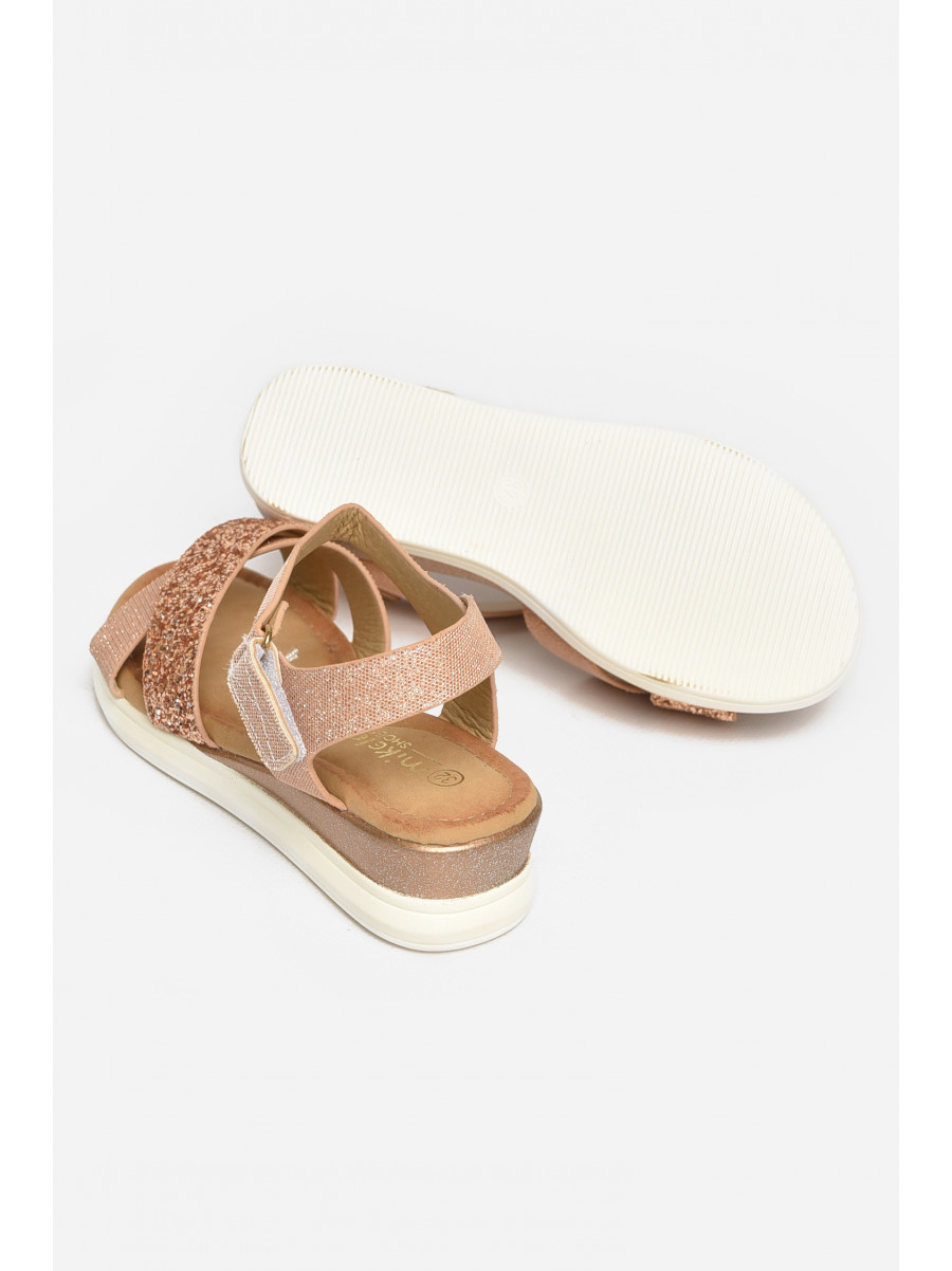 Босоножки для девочки бежевого цвета К-18 213188C