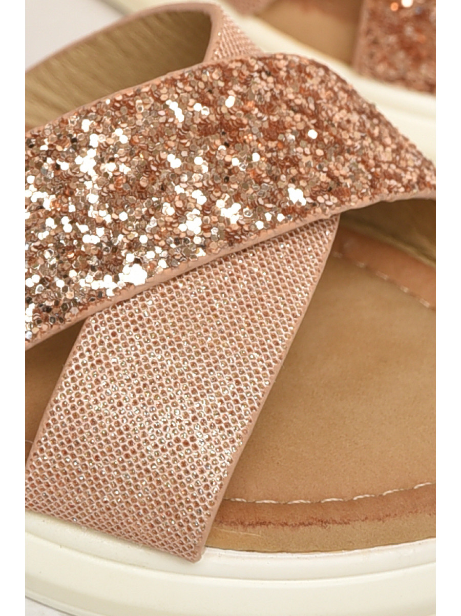 Босоножки для девочки бежевого цвета К-18 213188C