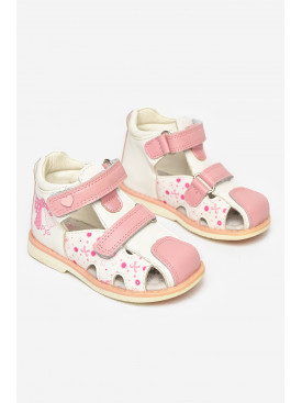 Сандалі дитячі для дівчинки білого кольору С- Т52-34-А 213189C