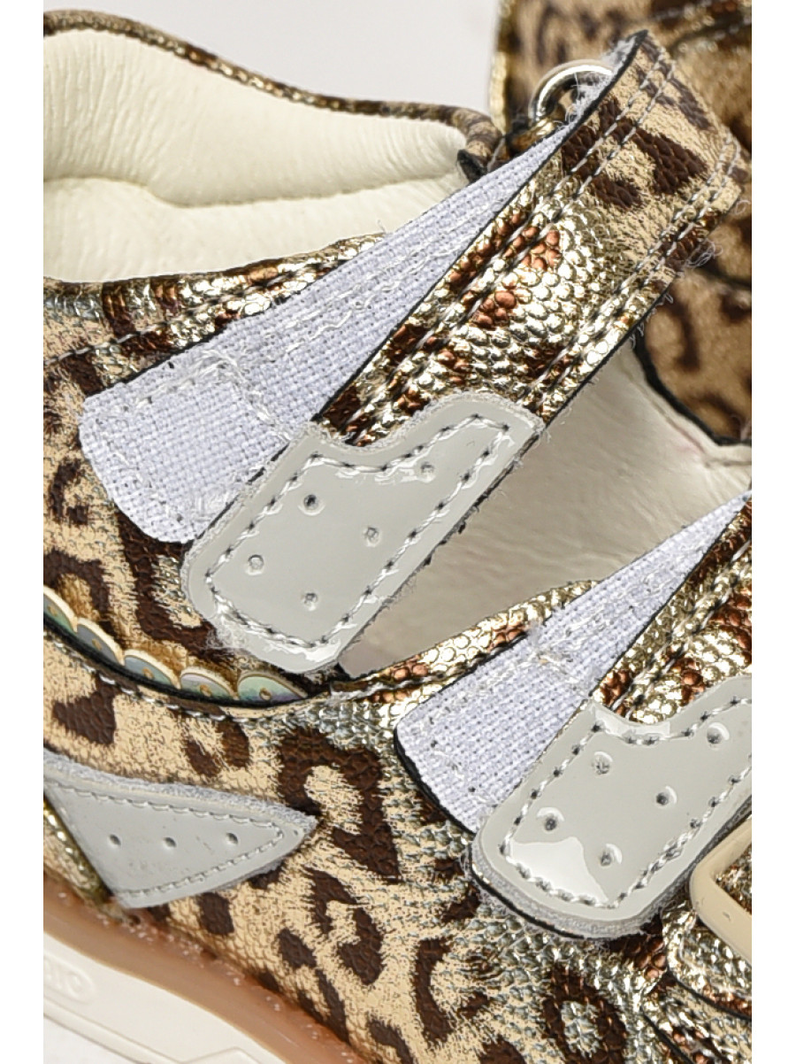 Сандали детские для девочек светло-коричневого цвета С- Т52-71-Е 213191C