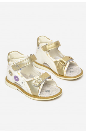 Сандали детские для девочек белого цвета С- Т52-33-D 213192C