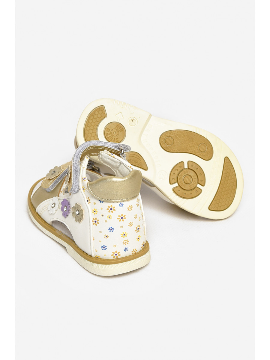 Сандали детские для девочек белого цвета С- Т52-33-D 213192C