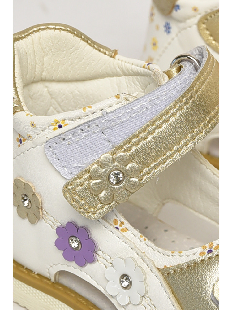 Сандали детские для девочек белого цвета С- Т52-33-D 213192C