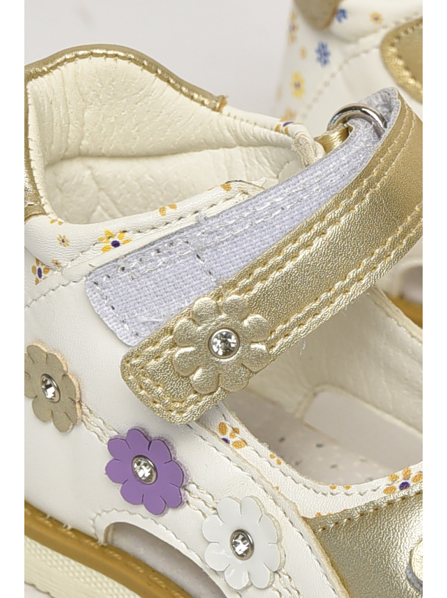 Сандали детские для девочек белого цвета С- Т52-33-D 213192C