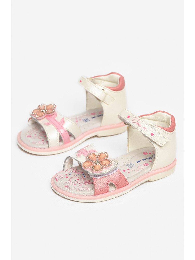 Сандали детские для девочек белого цвета С- Т51-63-D 213193C
