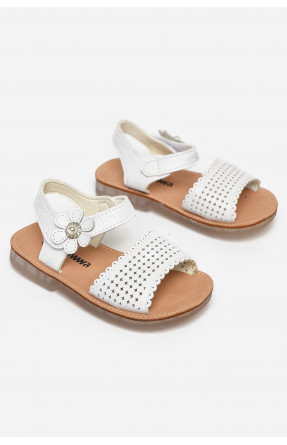 Сандали детские для девочек белого цвета NX83 213199C