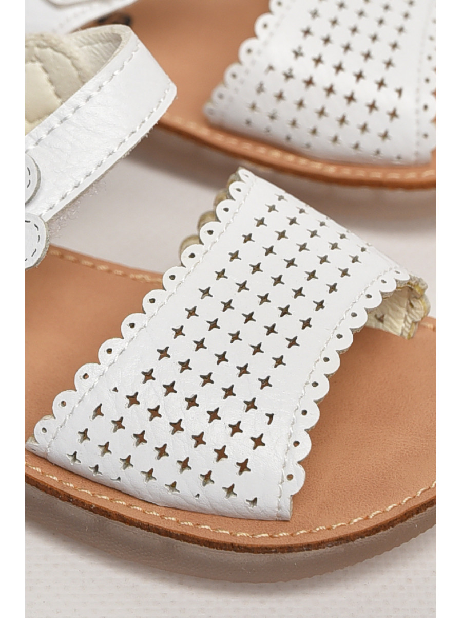 Сандали детские для девочек белого цвета NX83 213199C