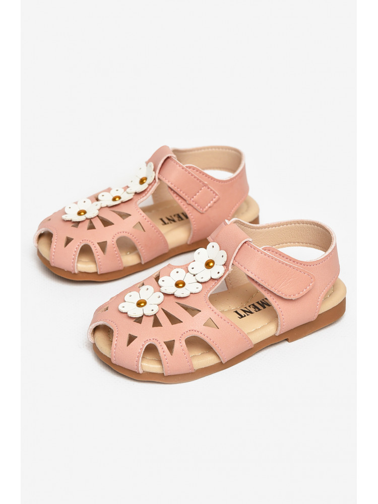 Сандали детские для девочек светло-розового цвета А5801 213205C