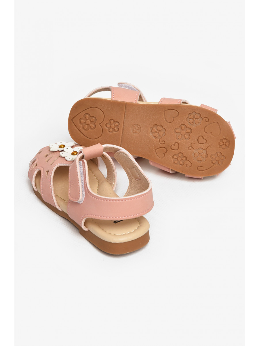 Сандали детские для девочек светло-розового цвета А5801 213205C