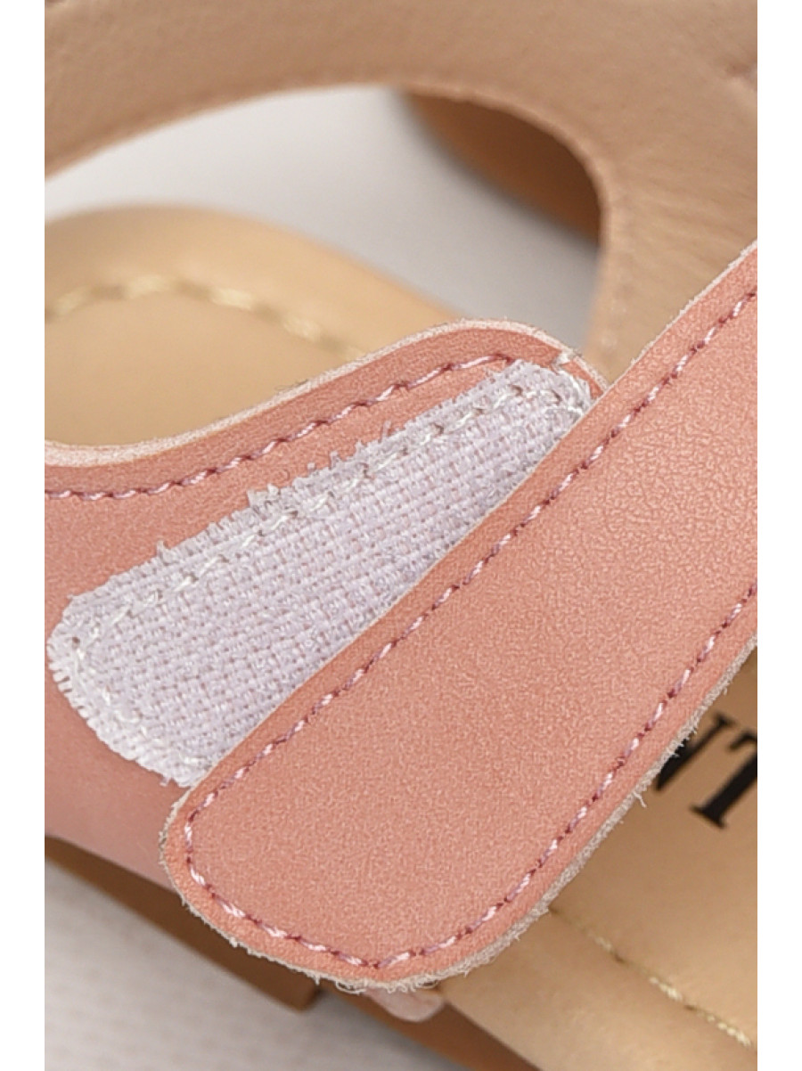 Сандали детские для девочек светло-розового цвета А5801 213205C
