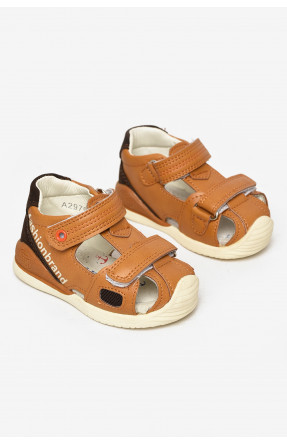 Сандали детские для мальчика светло-коричневого цвета А2979 213207C