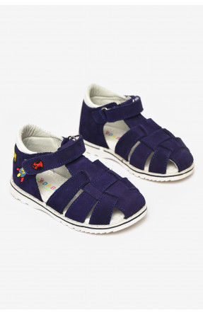 Сандали детские для мальчиков темно-синего цвета М46-17 213208C