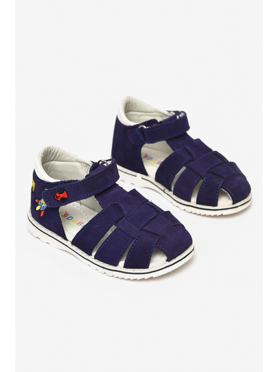 Сандали детские для мальчиков темно-синего цвета М46-17 213208C
