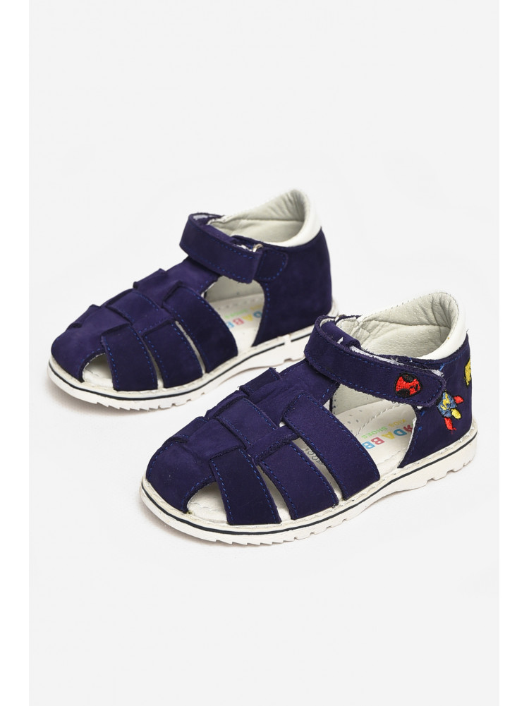 Сандали детские для мальчиков темно-синего цвета М46-17 213208C