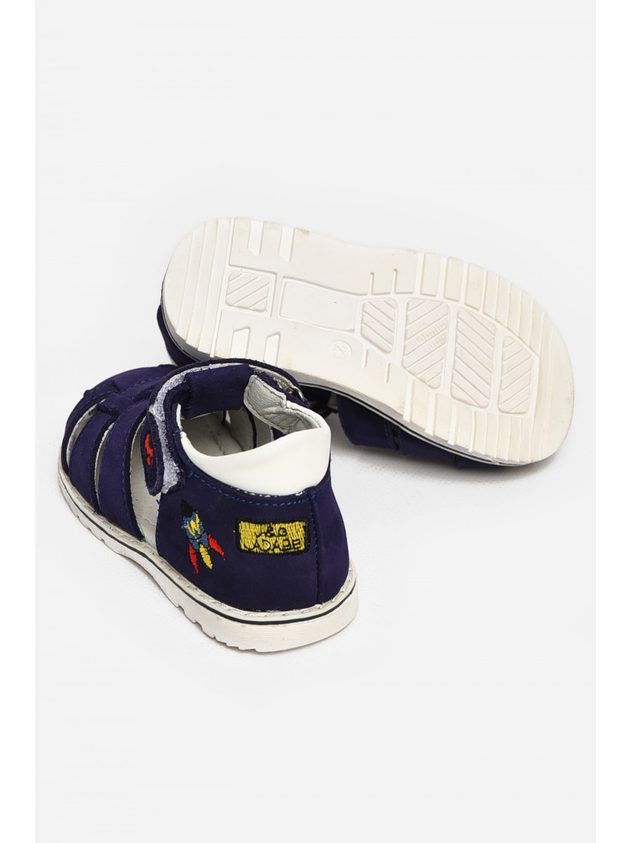 Сандали детские для мальчиков темно-синего цвета М46-17 213208C
