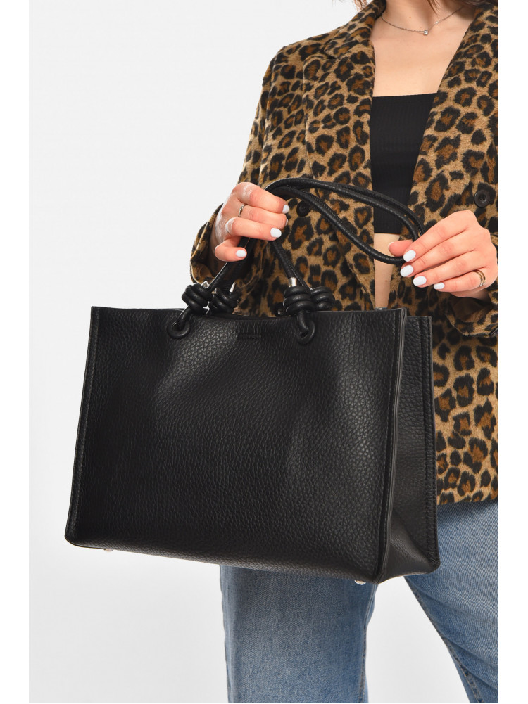 Сумка женская из экокожи черного цвета 8017 213209C