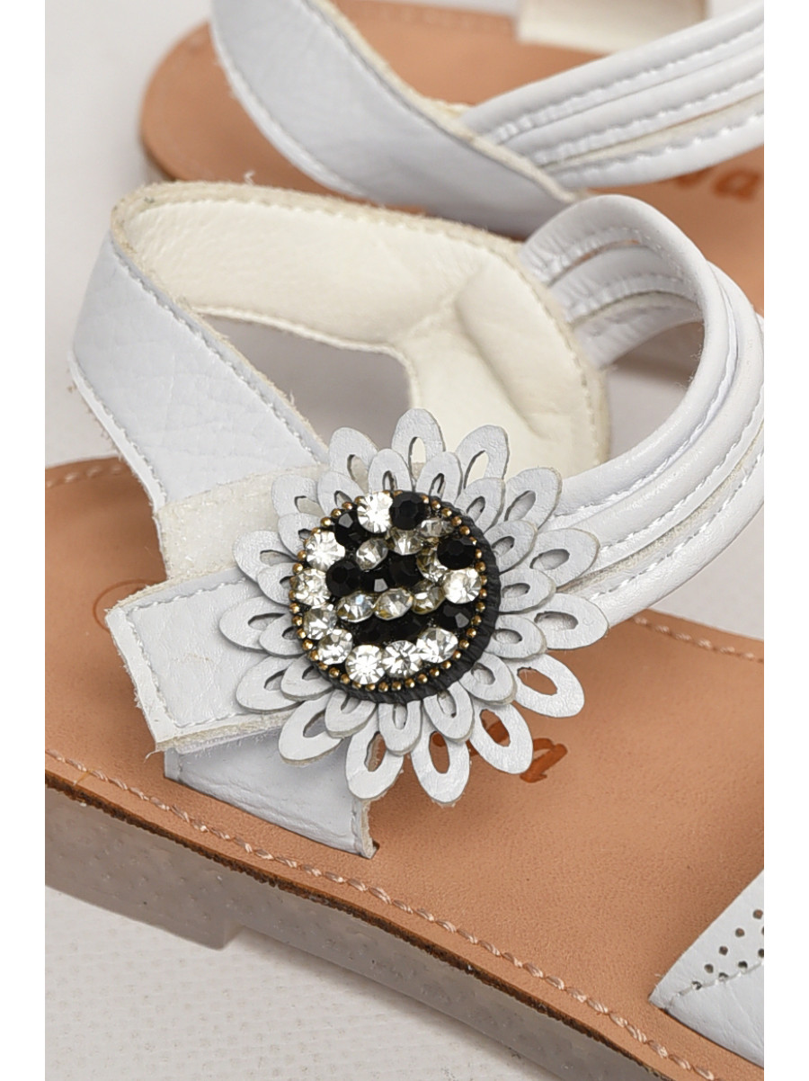 Сандали детские для девочек белого цвета NX85 213211C