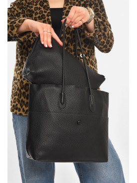 Сумка женская из экокожи черного цвета 15087 213212C