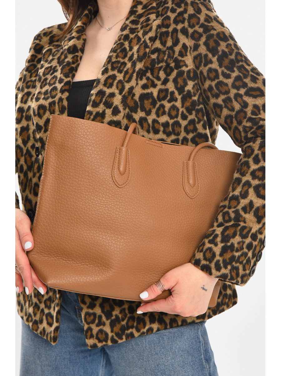 Сумка женская из экокожи бежевого цвета 15087 213213C