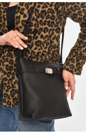 Сумка жіноча з екошкіри чорного кольору 755 213214C