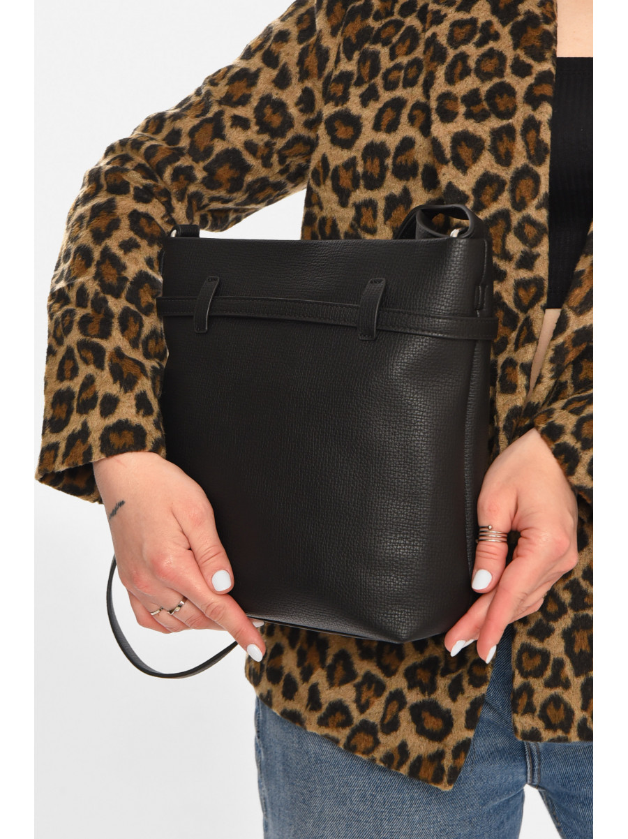 Сумка женская из экокожи черного цвета 755 213214C