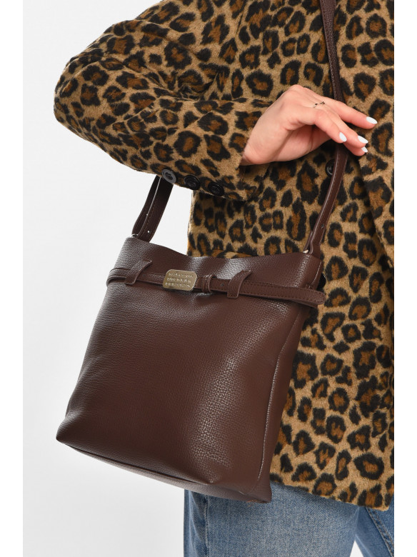 Сумка женская из экокожи красного цвета 755 213216C