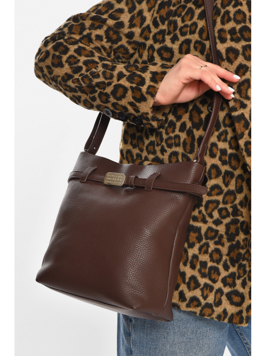 Сумка женская из экокожи красного цвета 755 213216C