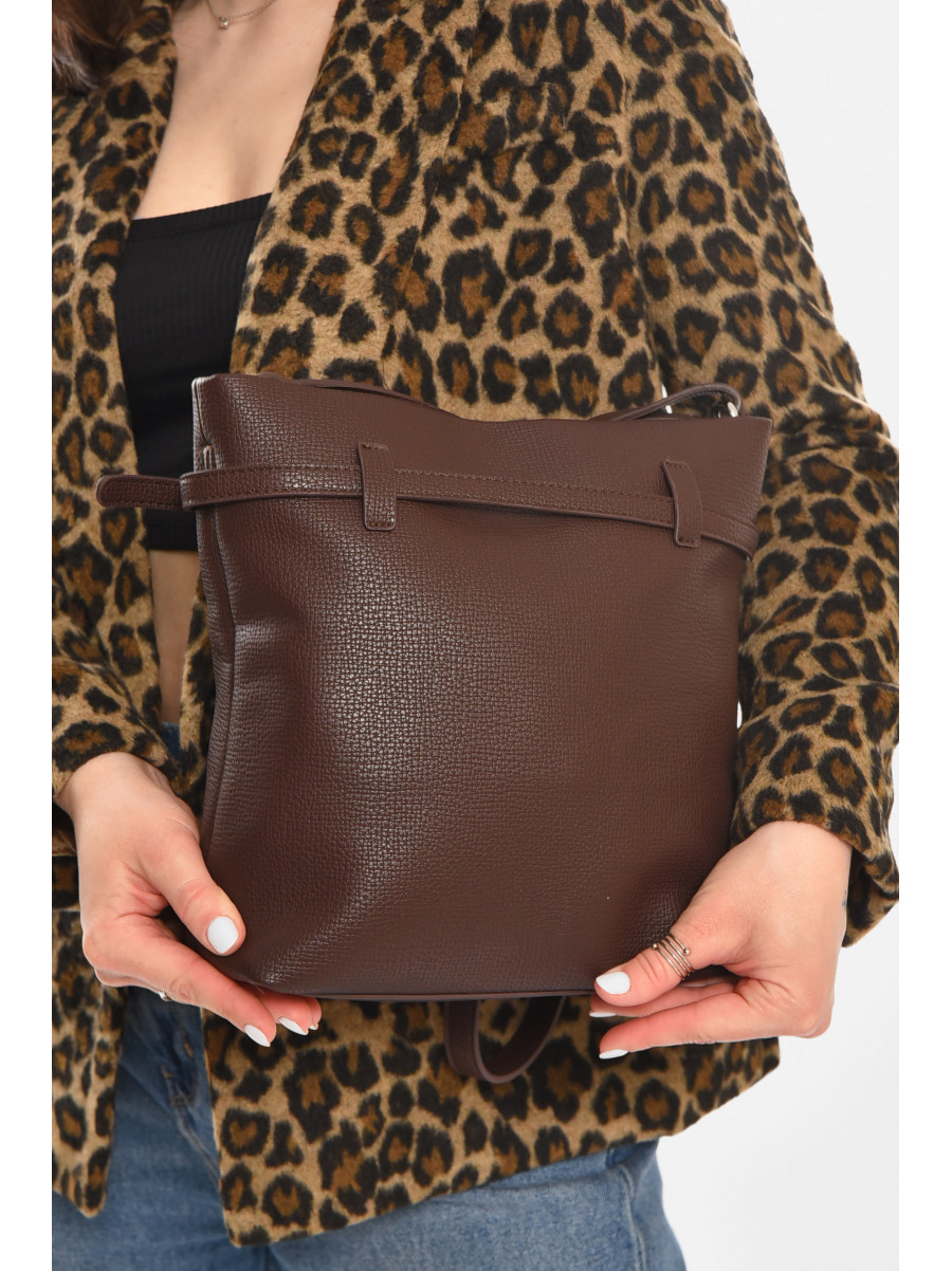 Сумка женская из экокожи красного цвета 755 213216C