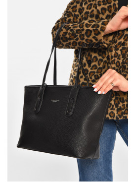 Сумка жіноча з екошкіри чорного кольору 8168 213217C