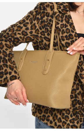 Сумка жіноча з екошкіри оливкового кольору 8168 213218C