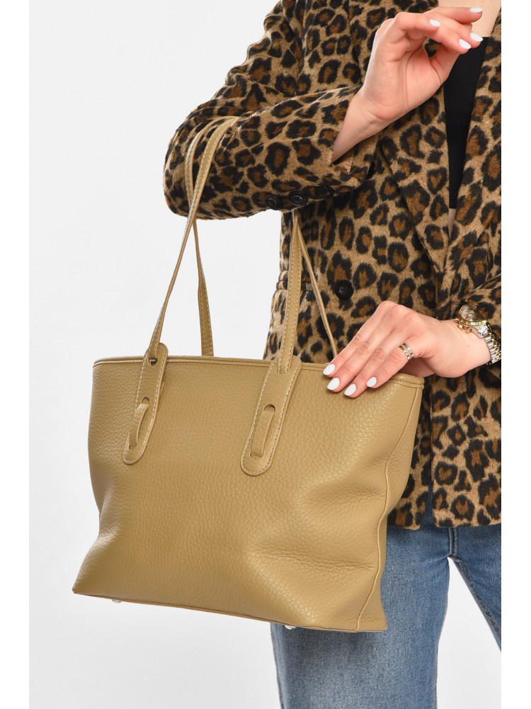 Сумка жіноча з екошкіри оливкового кольору 8168 213218C