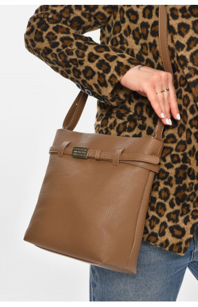 Сумка жіноча з екошкіри бежевого кольору 755 213231C