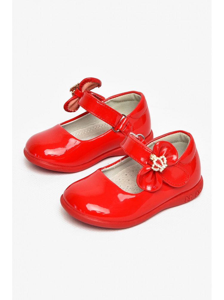 Туфли детские для девочки красного цвета М43-1 213235C