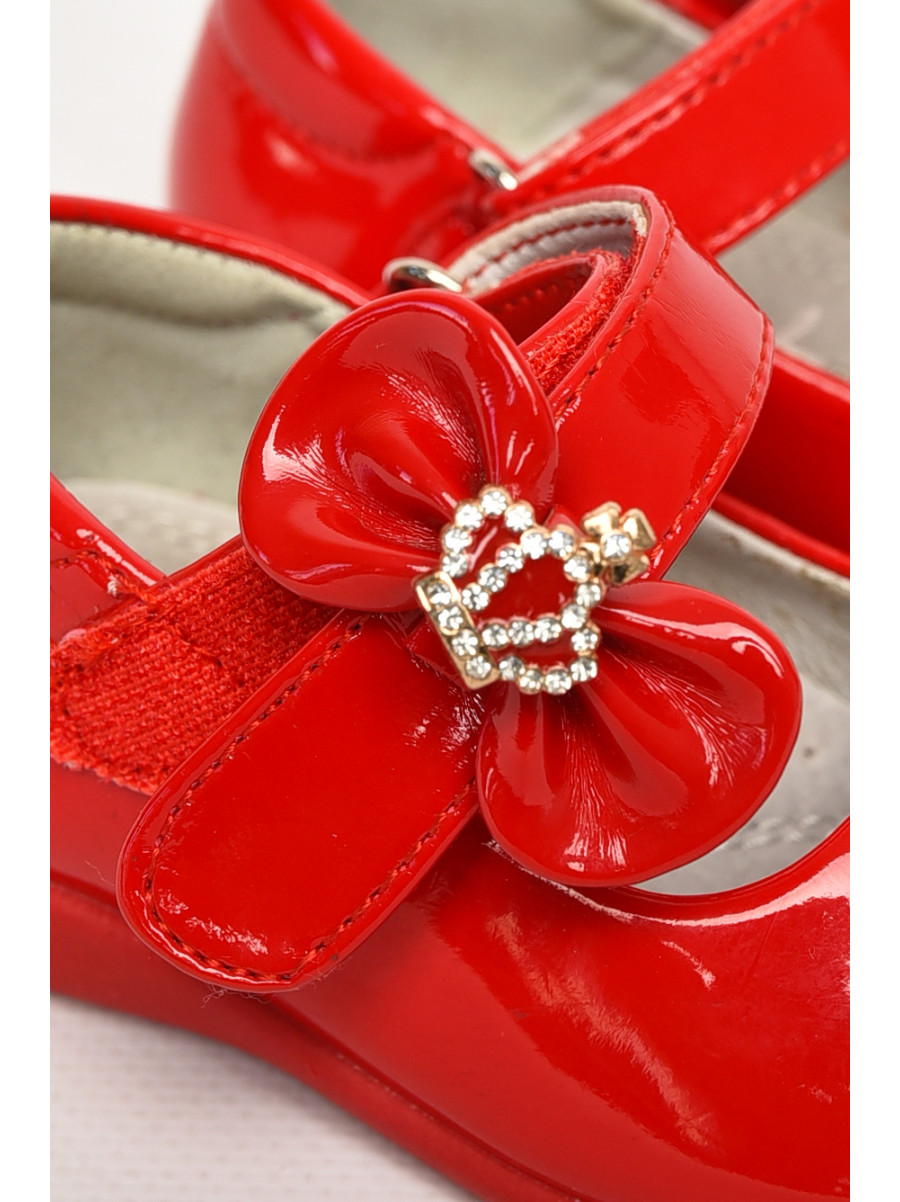 Туфли детские для девочки красного цвета М43-1 213235C