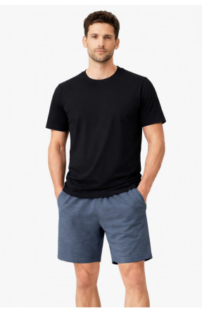 Костюм мужской шорты и футболка черного цвета 213241C