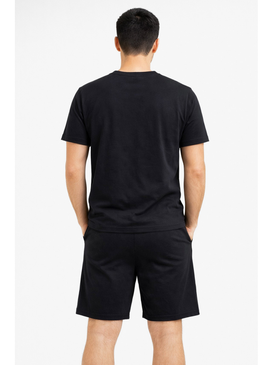 Костюм мужской шорты и футболка темно-синего цвета 213243C