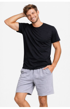 Костюм мужской шорты и футболка темно-синего цвета 213254C