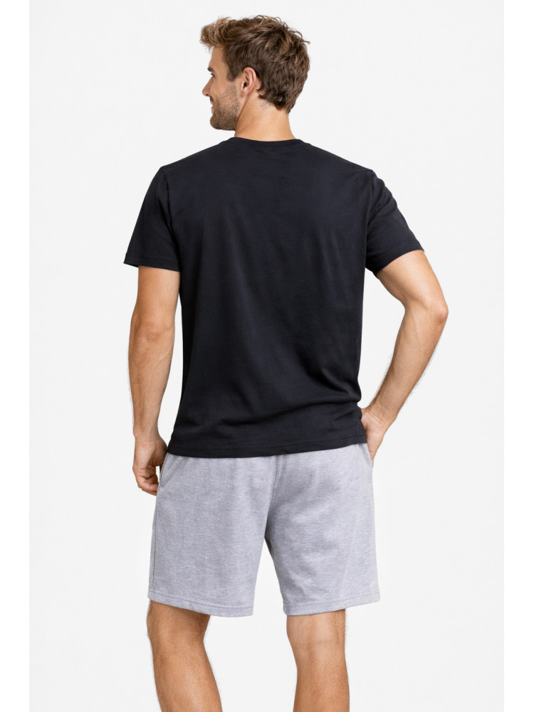 Костюм мужской шорты и футболка темно-синего цвета 213254C